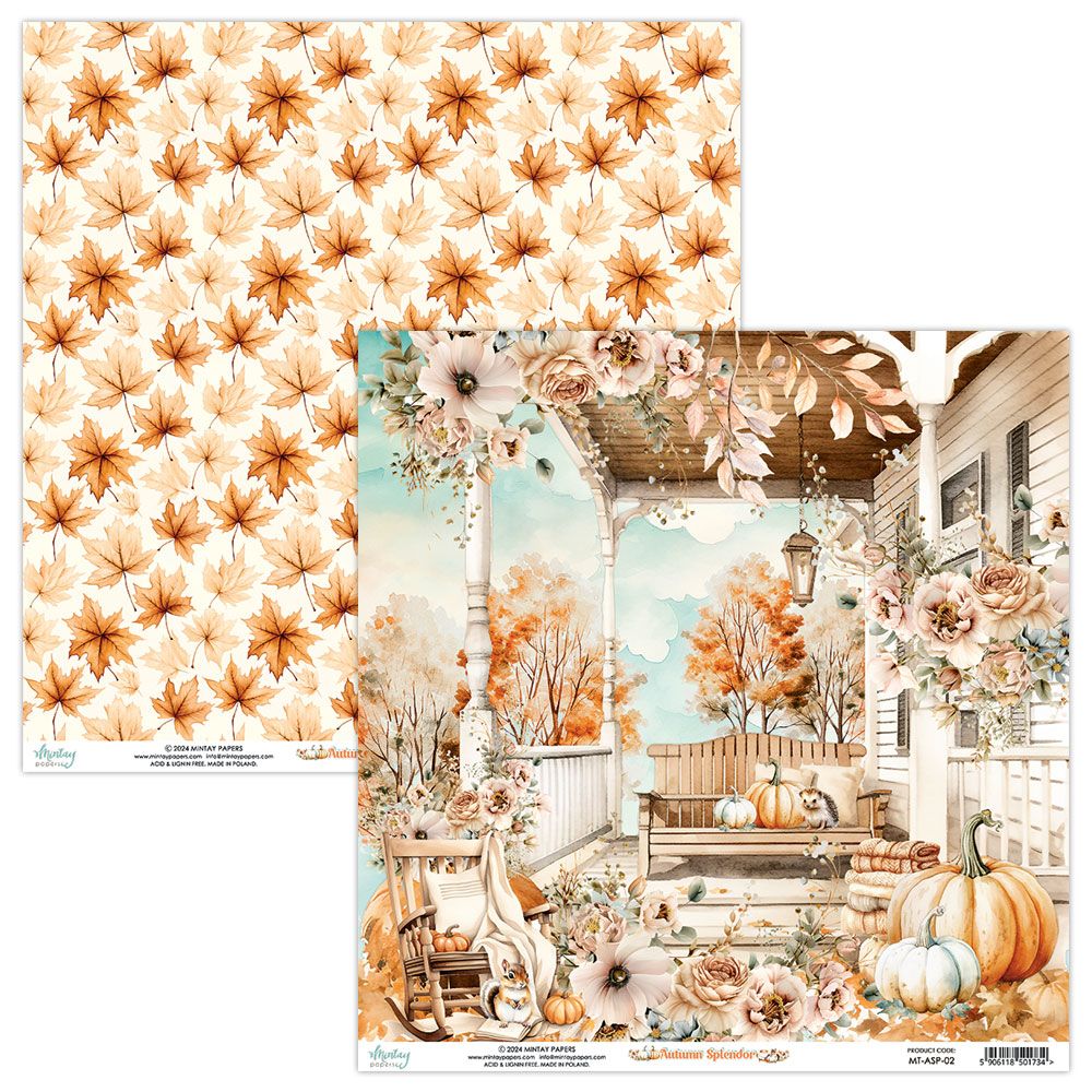 Mintay Autumn Splendor 02 12 x 12 DS Paper