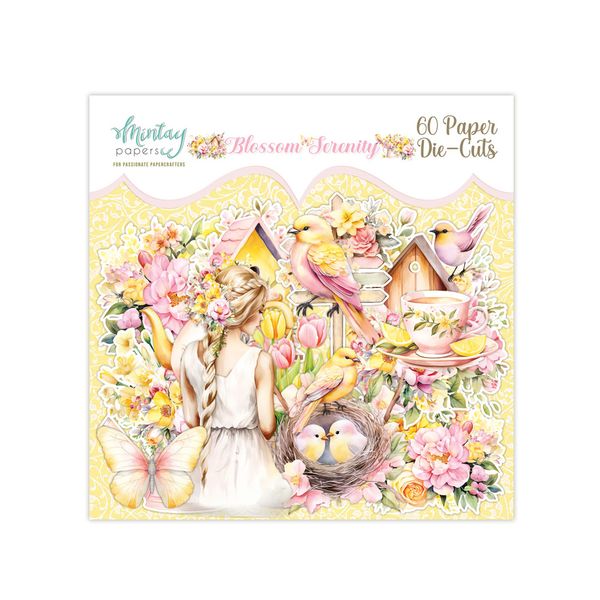 Mintay Blossom Serenity Paper Die-Cuts, 60 pcs