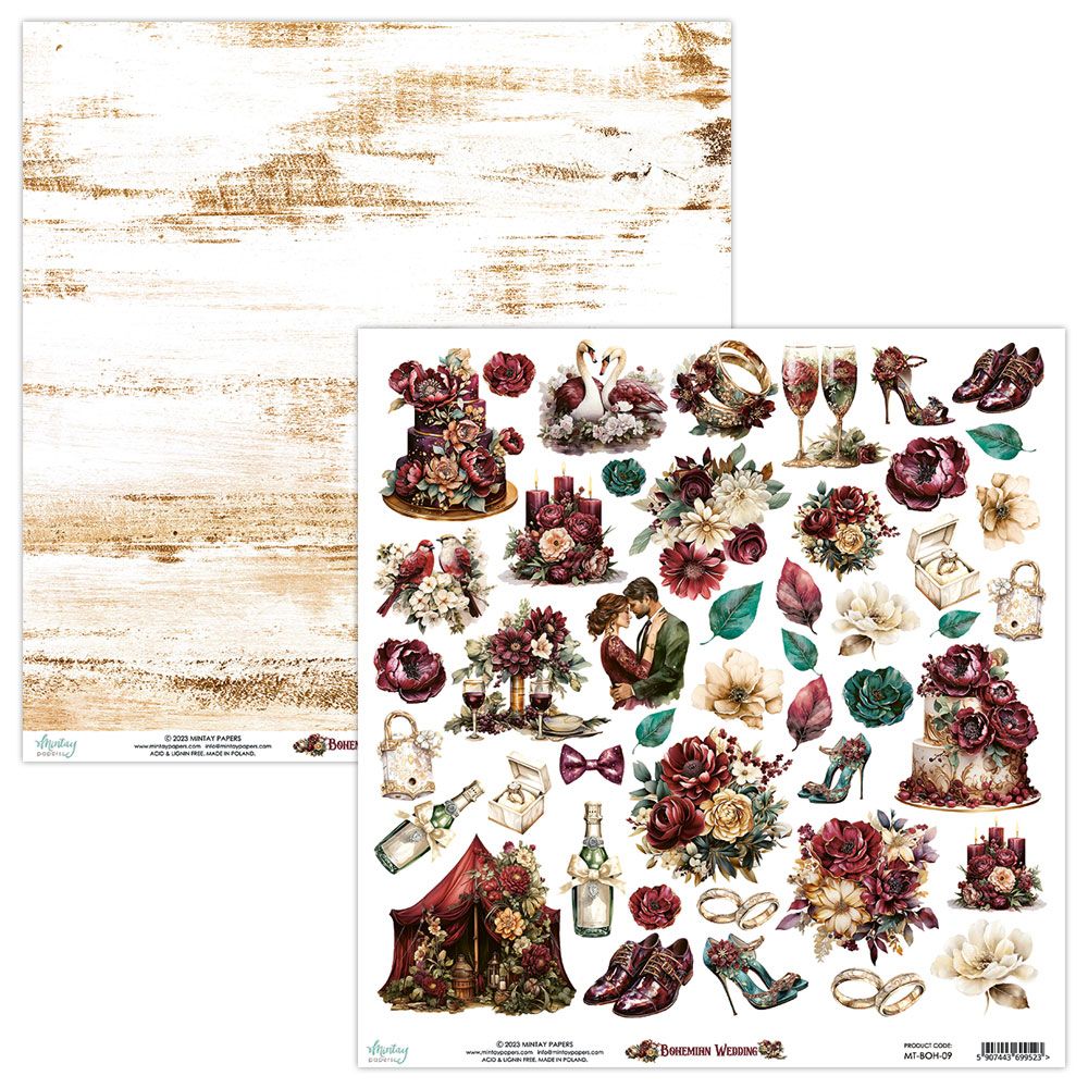 Mintay Bohemian Wedding Elements DS Paper