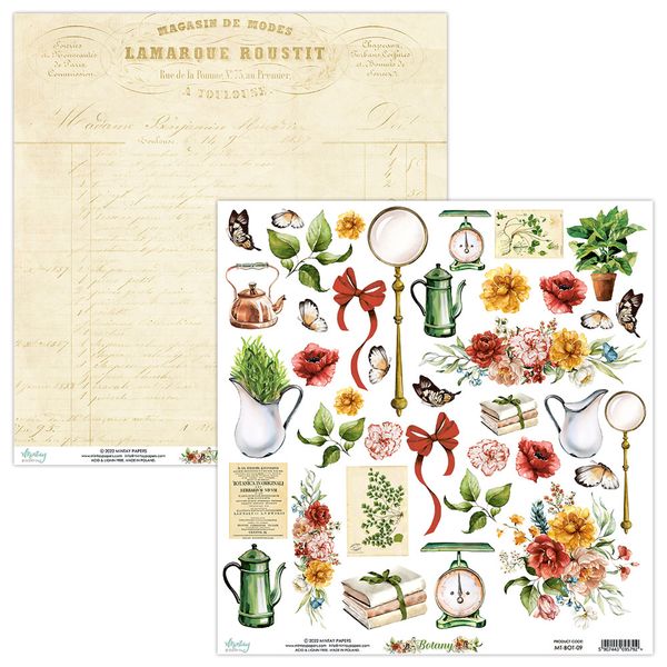 Mintay Botany 12 x 12 Elements DS Paper