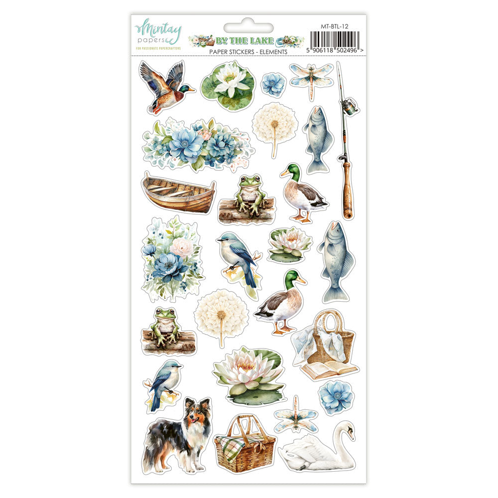 6 x 12 Paper Stickers - By The Lake - Elements