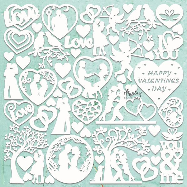 Mintay Valentine's Day Chippies Decor
