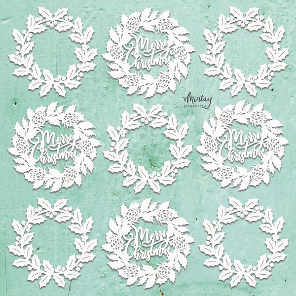 Mintay Chippies- Xmas Wreaths
