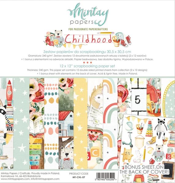 Mintay DISC - Childhood 12x12 Pad