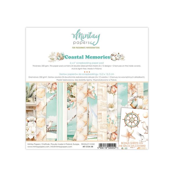 Mintay Coastal Memories 6X6 Pad