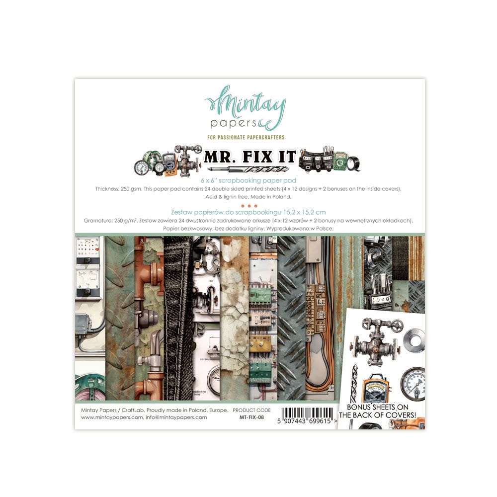 Mintay Mr. Fix It 6 x 6 Paper Pad