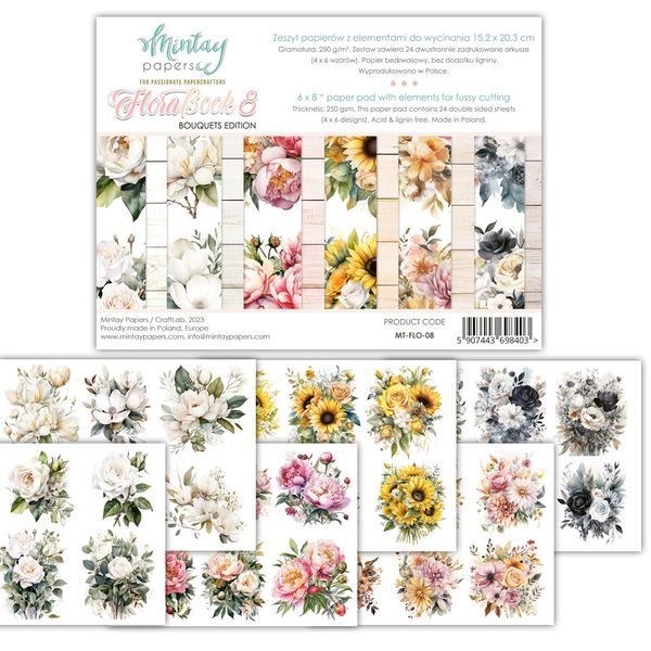 Mintay Flora 8 6 x 8 Book
