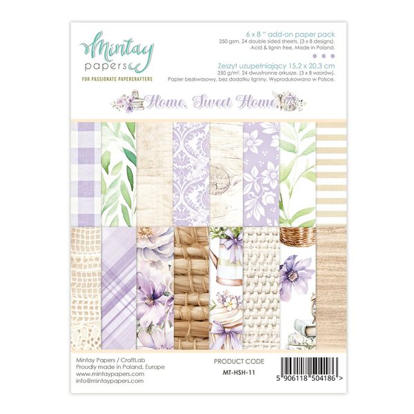 Mintay Home, Sweet, Home 6 x 8 Add-On Paper Pad