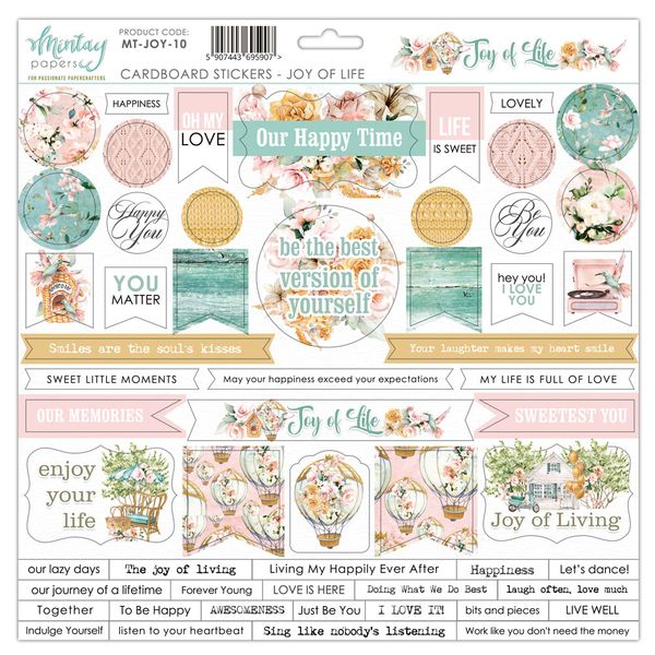 Mintay Joy of Life Cardboard Sticker