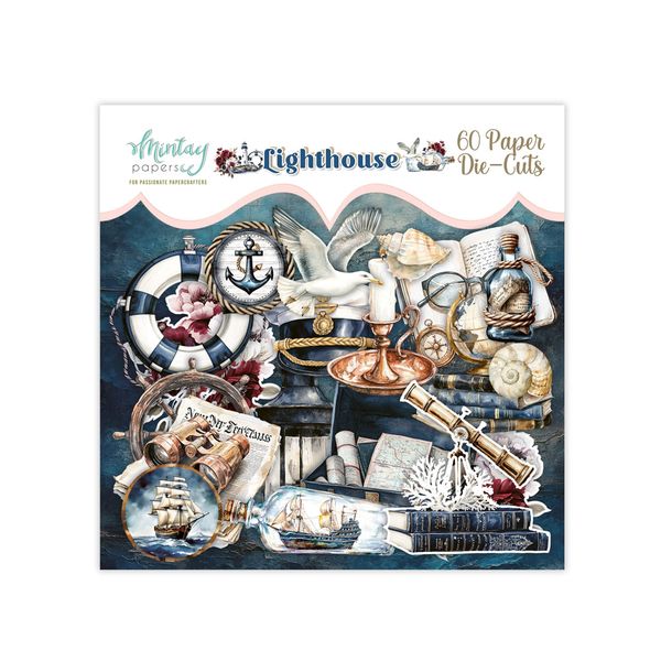 Mintay Lighthouse Paper Die-Cuts, 60 pcs