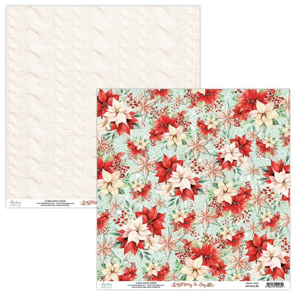 Mintay 12 x 12 Paper - Merry & Joy 05