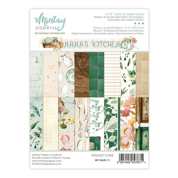 Mintay Nana's Kitchen 6 x 8 Add-On Paper Pad