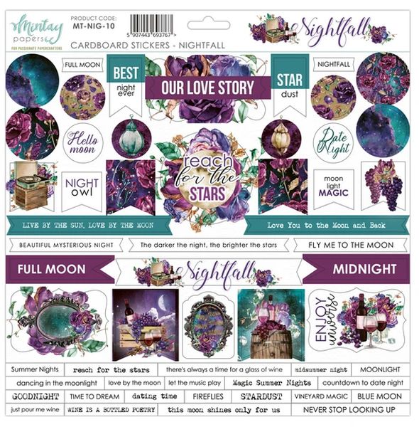 Nightfall Cardboard Stickers
