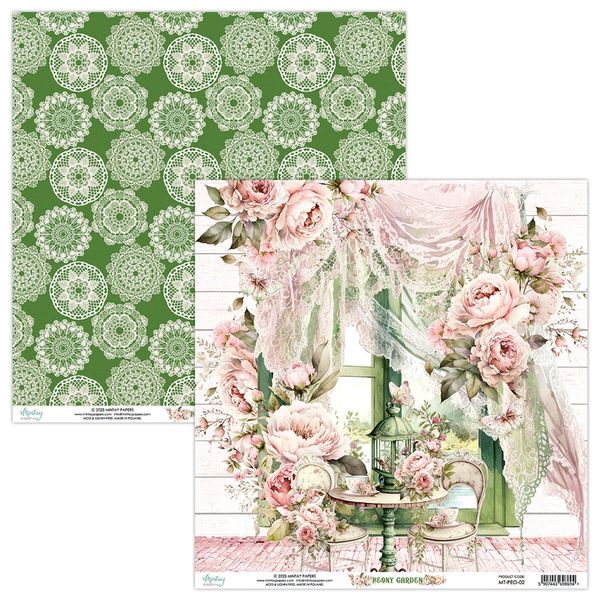 Mintay Peony Garden 02 12 x 12 DS Paper