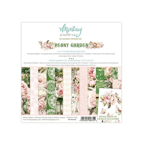 DISC - Peony Garden 6x6 Pad