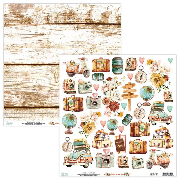 DISC - Mintay Places We Go 12 x 12 Elements Paper