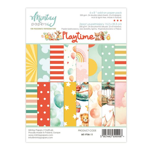 Mintay Playtime 6 x 8 Add-On Paper Pad
