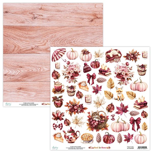 Mintay 12 x 12 Elements Paper - Rust & Rose