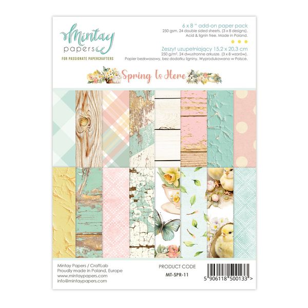 Mintay Spring Is Here 6 x 8 Add-On Paper Pad