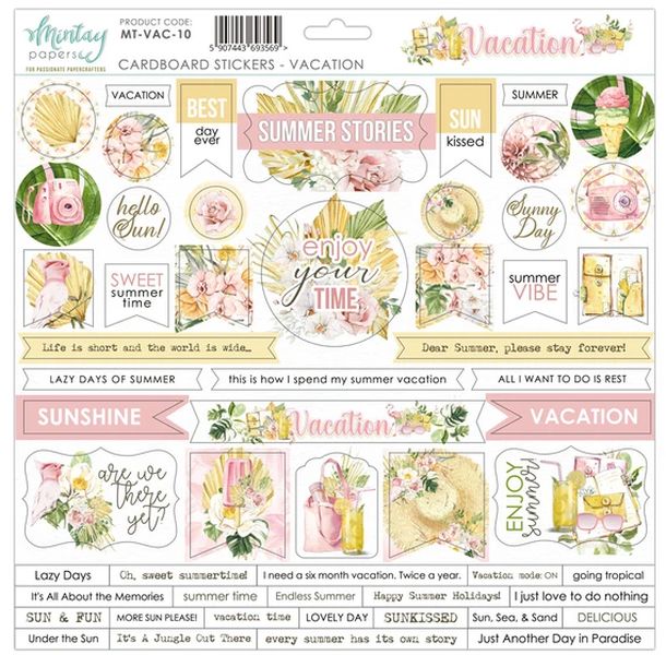 Mintay Vacation Cardboard Stickers