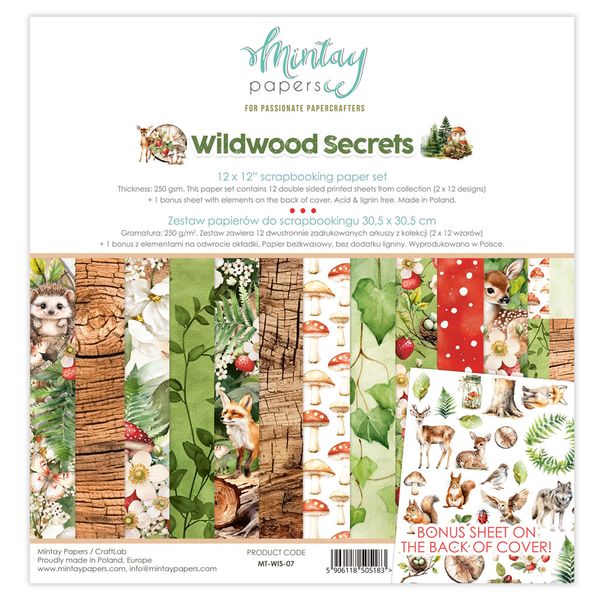 Mintay Wildwood Secrets 12 x 12 Paper Set
