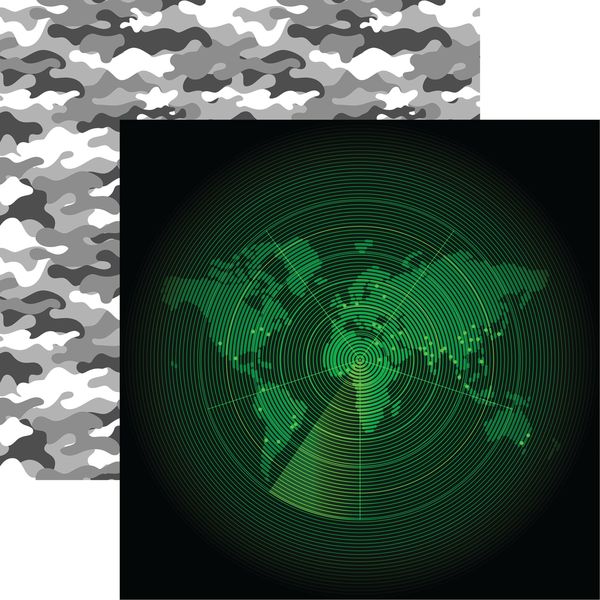 Reminisce Military Life: Radar DS Paper (1 Sheet)