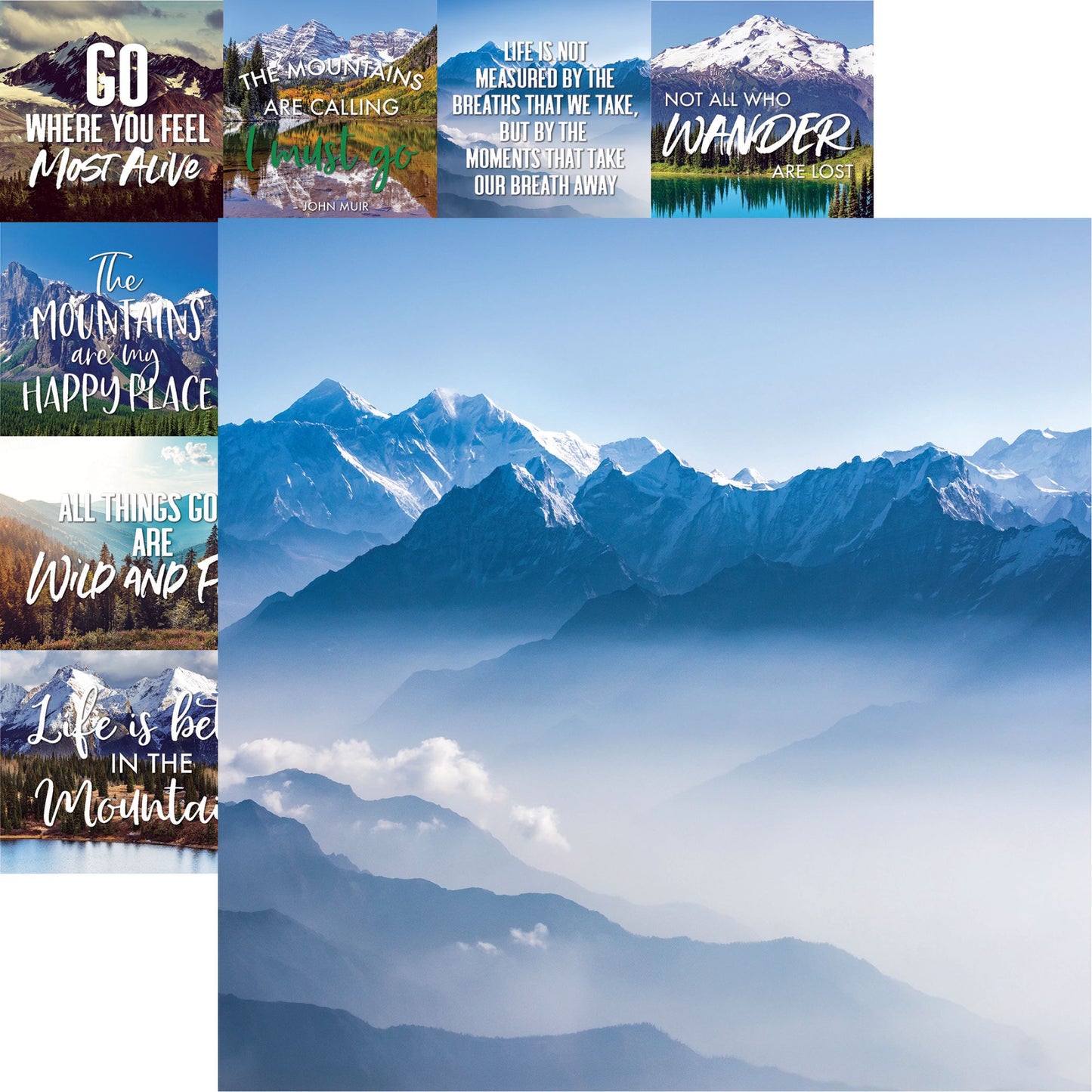 Reminisce Mountains Calling: Moutain Sky DS Paper (1 Sheet)