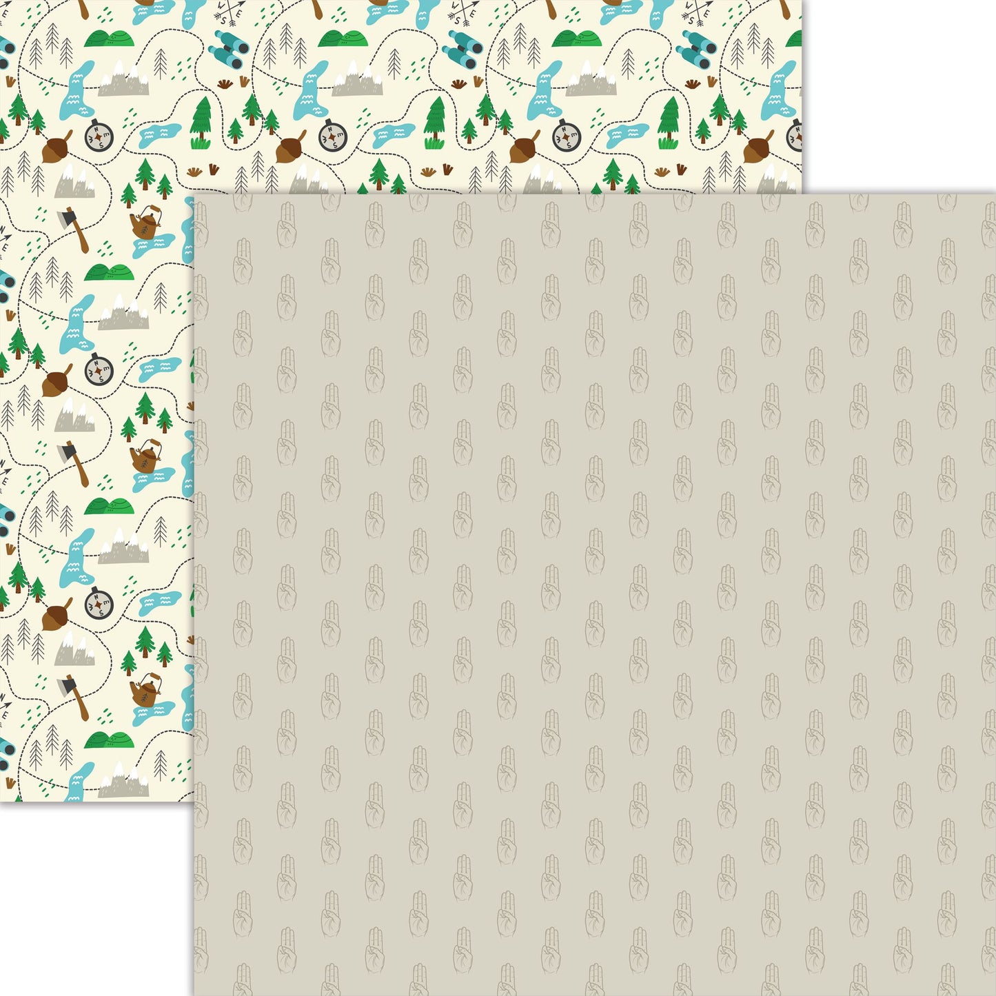 Reminisce My Troop: Scout Salute DS Paper (1 Sheet)