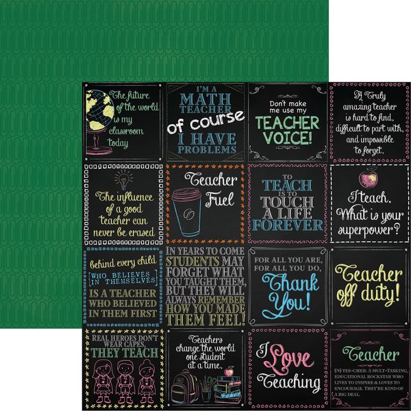 Reminisce Meet the Teacher: Teacher Life DS Paper (1 Sheet)