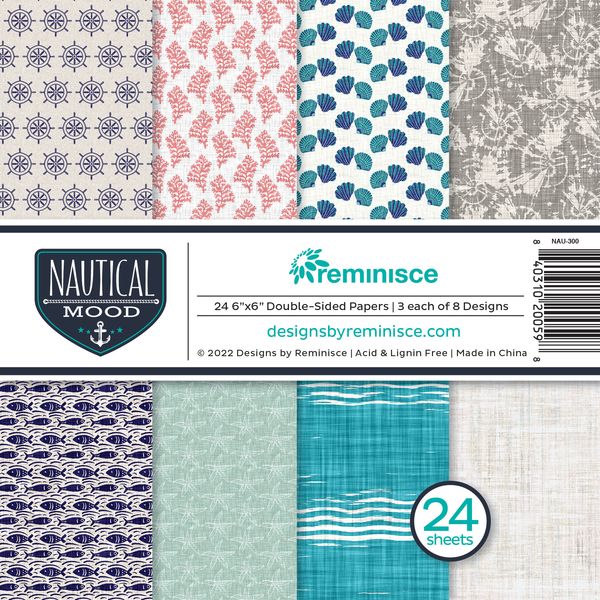 Reminisce Nautical Mood 6x6 Paper Pad