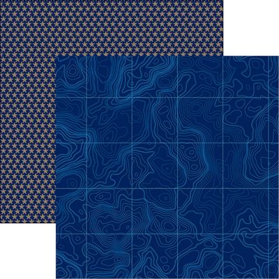 Reminisce Navy: Navy 3 Paper DS Paper (1 Sheet)