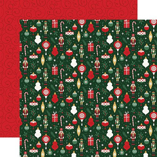 Echo Park Nutcracker Christmas: Tree Essentials 12x12 DS Patterned Paper (1 Sheet)
