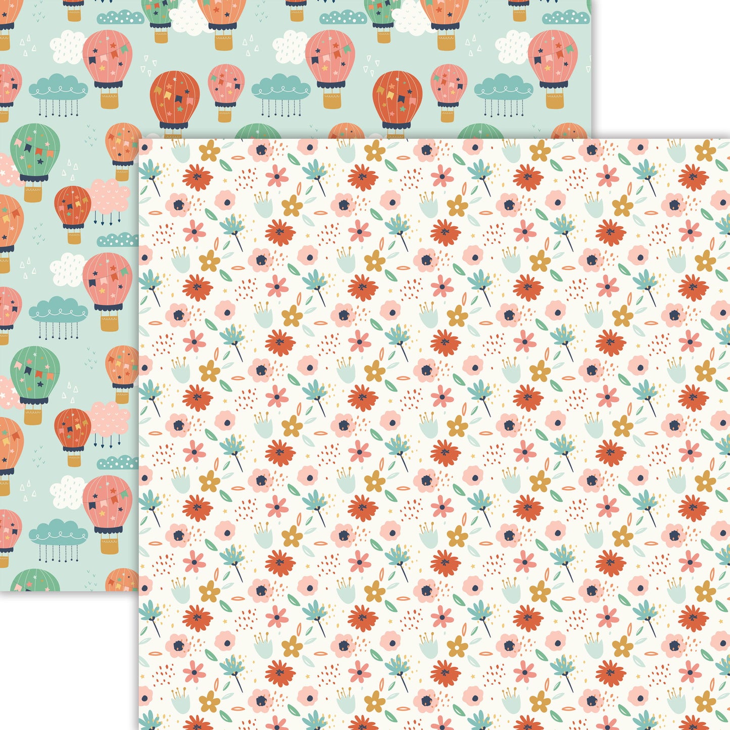 Reminisce 9 Months: Blooming DS Paper (1 Sheet)