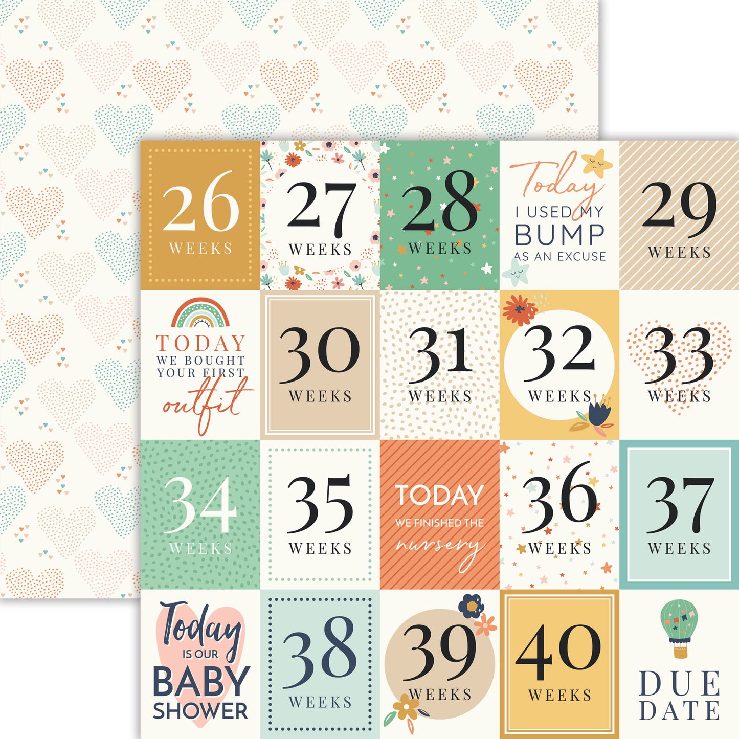 Reminisce 9 Months: Waiting for You DS Paper (1 Sheet)