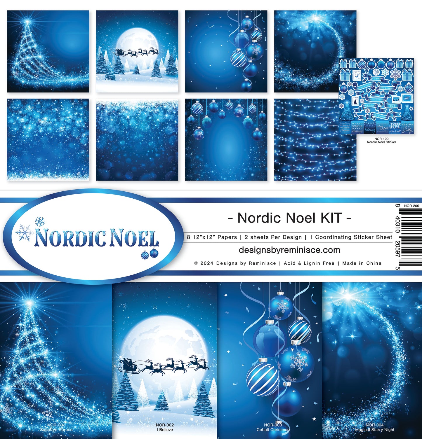 Reminisce Nordic Noel Collection Kit