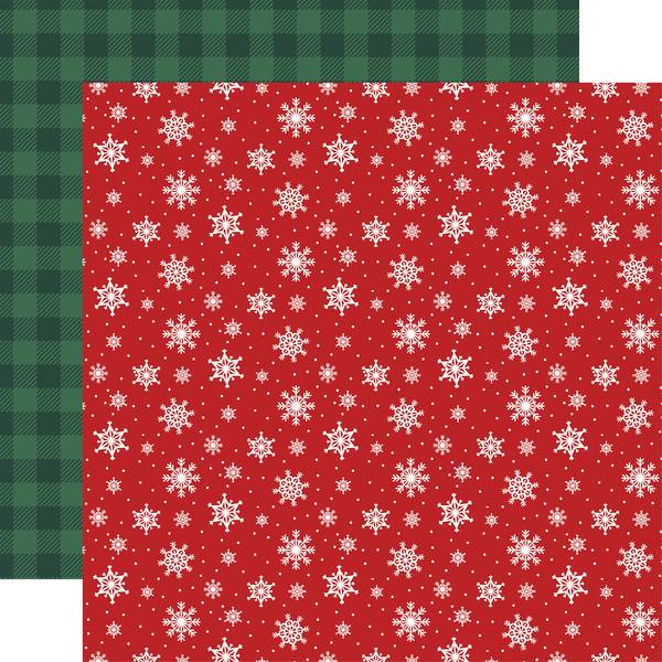 Echo Park North Pole Christmas: Arctic Snowflakes 12x12 DS Paper (1 Sheet)