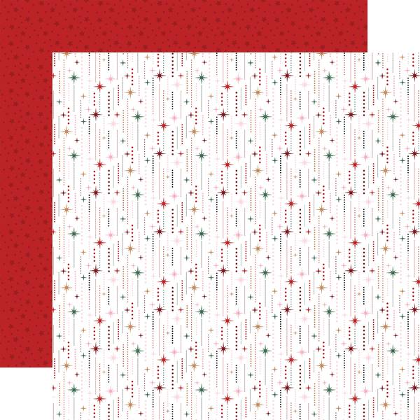 Echo Park North Pole Christmas: North Pole Stars 12x12 DS Paper (1 Sheet)