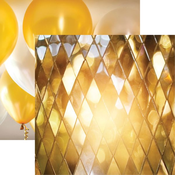 Reminisce New Year's Collection: Gold Celebration DS Paper (1 Sheet)