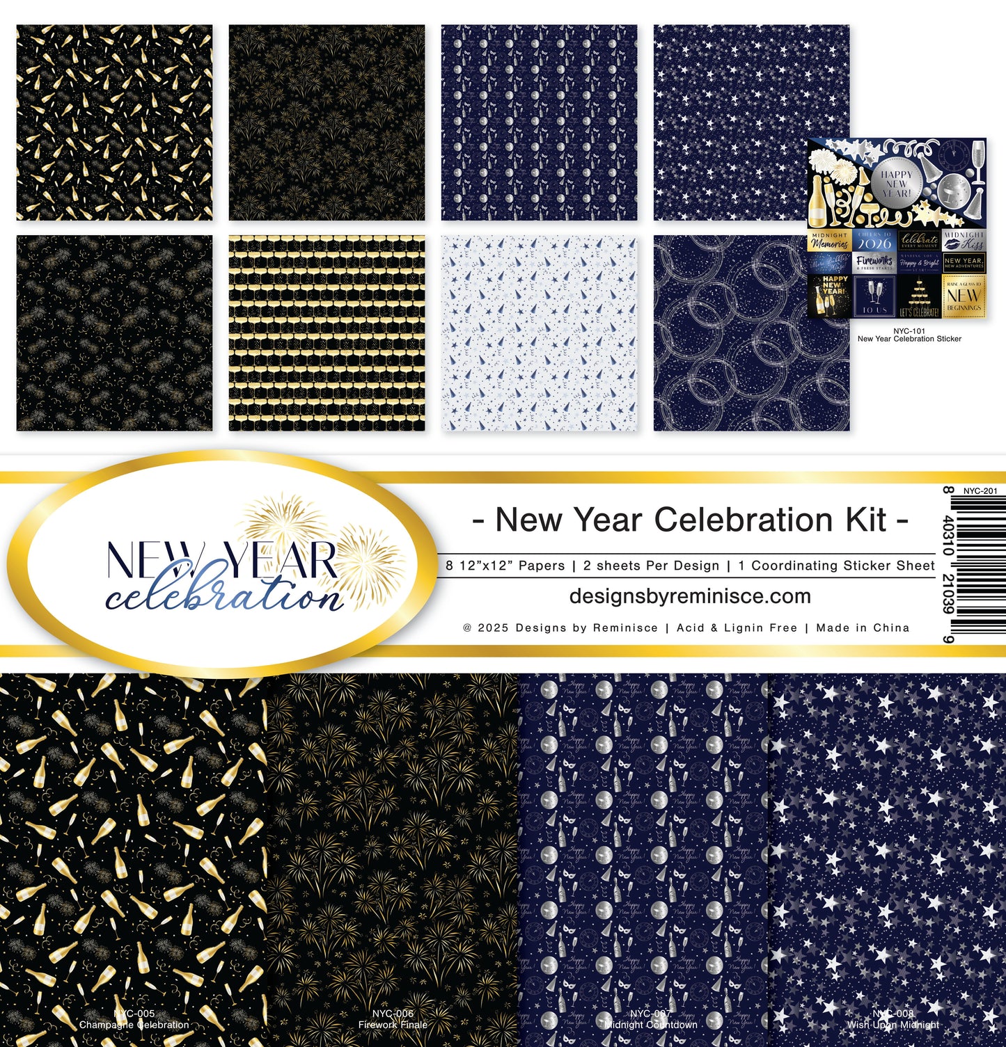Reminisce New Year Celebration Collection Kit