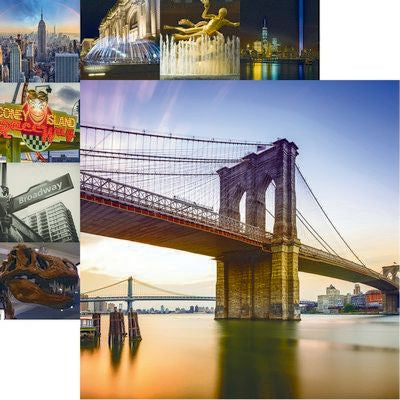 Reminisce New York: Brooklyn Bridge DS Paper (1 Sheet)