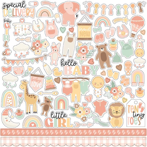 Our Baby Girl Element Sticker