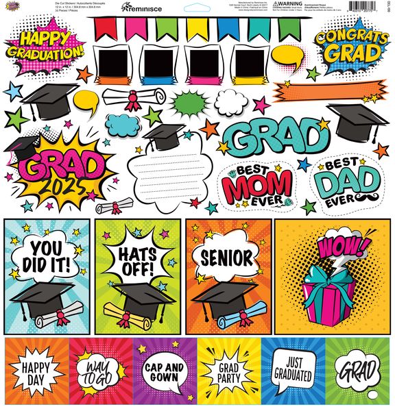 Reminisce Our Class 12x12 Sticker