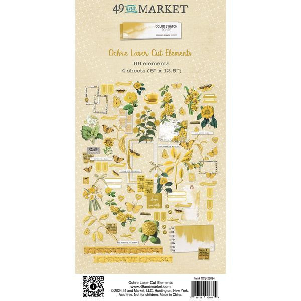 Color Swatch: Ochre Laser Cut Outs-Elements