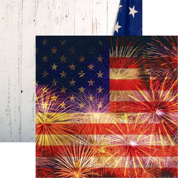 Reminisce Old Glory: Stars & Stripes Pape DS Paper (1 Sheet)