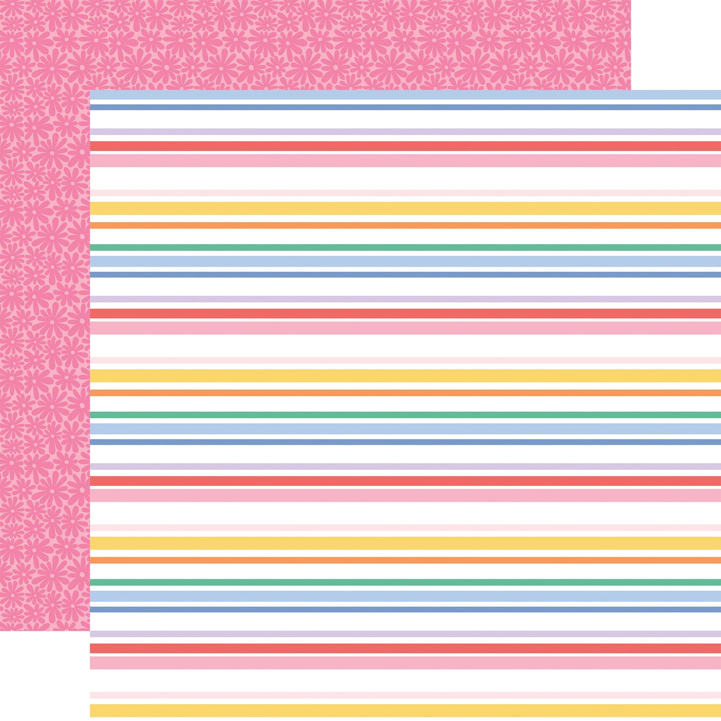 Echo Park Our Groovy Summer: Summertime Stripes 12x12 Patterned Paper