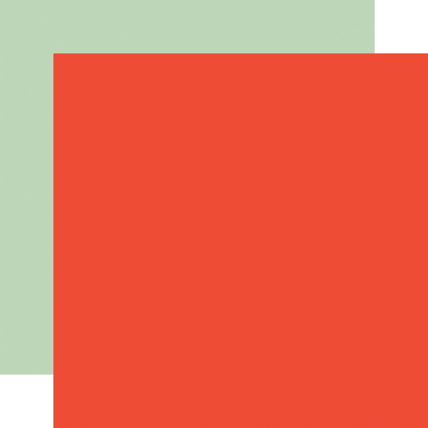 Echo Park Our Groovy Summer: Red / Green 12x12 Coordinating Solid Paper