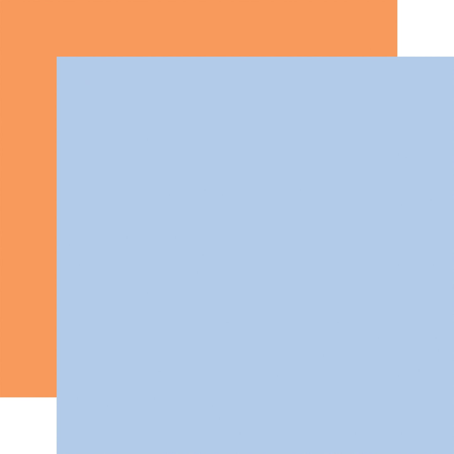 Echo Park Our Groovy Summer: Blue / Orange 12x12 Coordinating Solid Paper