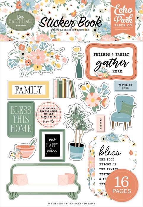 Echo Park Sticker Book-Our Happy Place