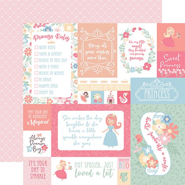 Our Little Princess Multi Journaling Cards DS Paper (1 Sheet)
