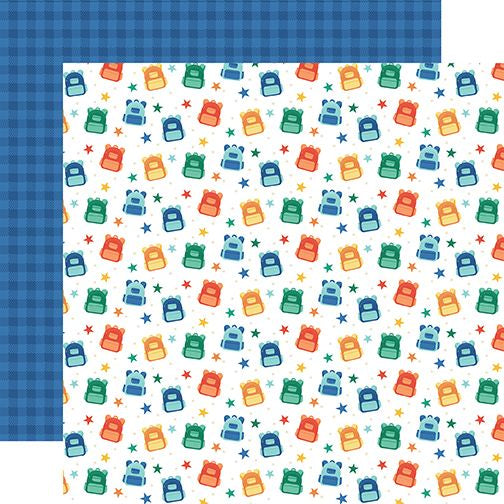 Echo Park Off to School Star Backpack DS Paper (1 Sheet)